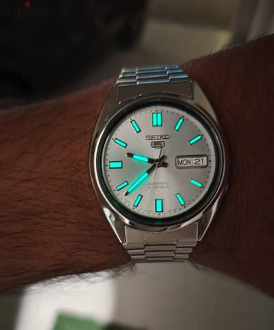 original seiko 5 watch automatic Glow in the dark With box