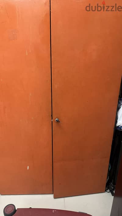 Steel orange cupboard