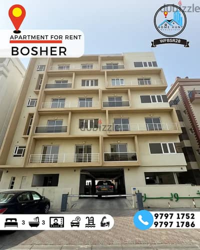 BOSHER | STUNNING 3BHK APARTMENT FOR RENT