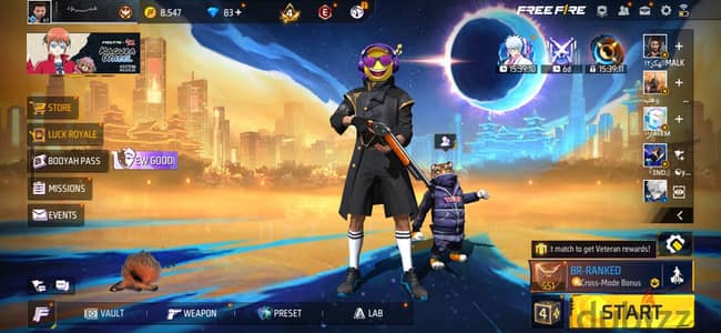 بيع حساب فري فاير 