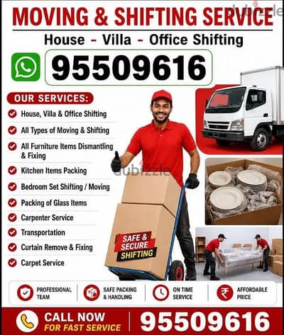 HOUSE SHIFTING " MOVING " PACKING " TRANSPORT " MOVERS "Muscat Movers