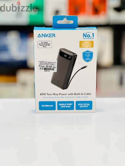 Brand New Anker 65W power bank in Oman | Fast Charging | Call: 94333521