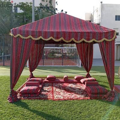 خيمة مجلس خارجي فاخرة (3 × 3 متر) التوصيل والتركيب مجانا داخل مسقط