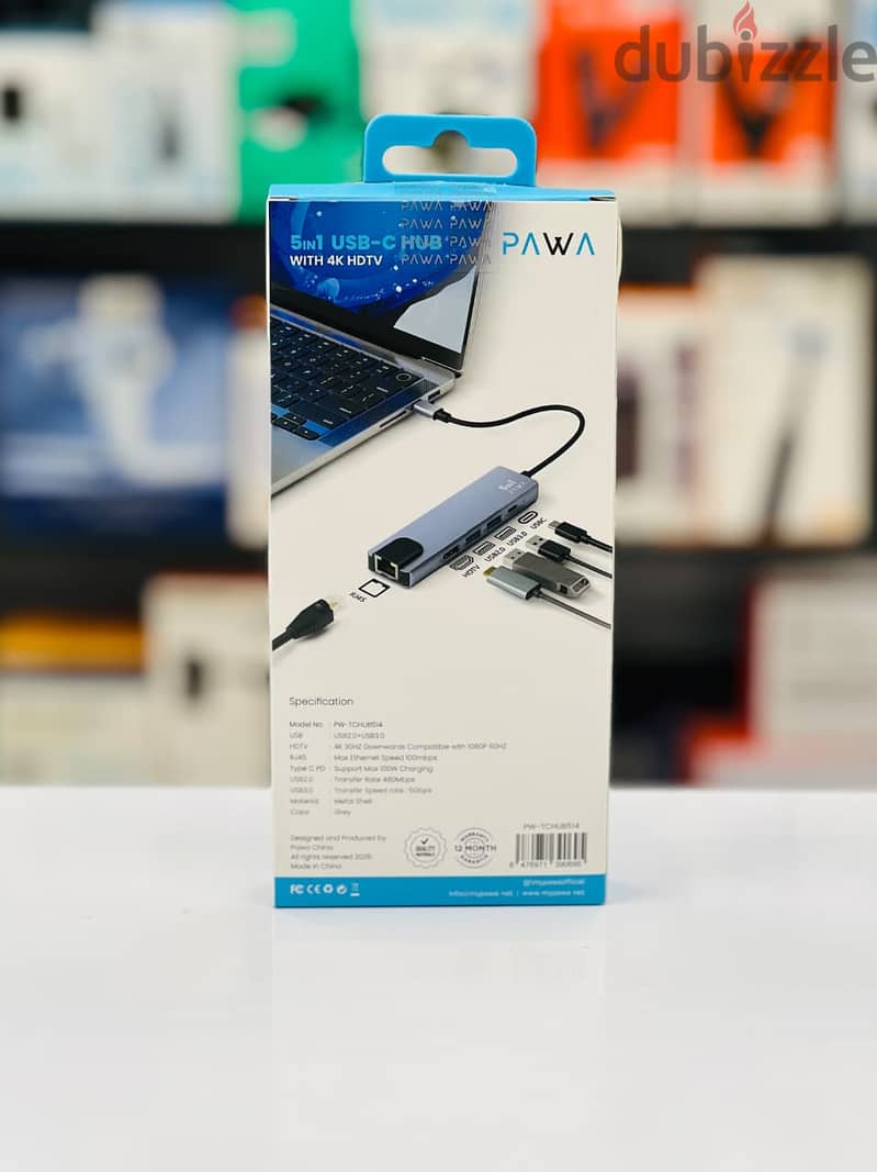 Brand New PAWA USB-C Hub in Oman | Versatile Connectivity | Call: 94333521 2