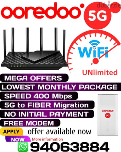 ooredoo internet connection