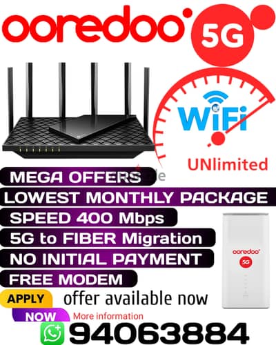 ooredoo internet connection