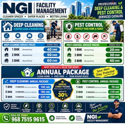 NGI ANNUAL HOME CARE PACKAGE – CLEAN, PROTECTED & WORRY-FREE ALL YEAR!