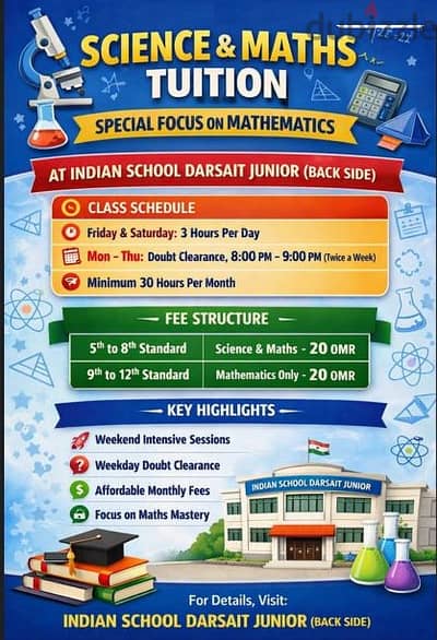 Special Tuition for Science & maths