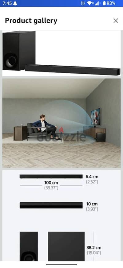 Sony HT-Z9F 3.1 Channel Soundbar