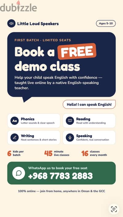 English Classes For Kids with Native Speaker