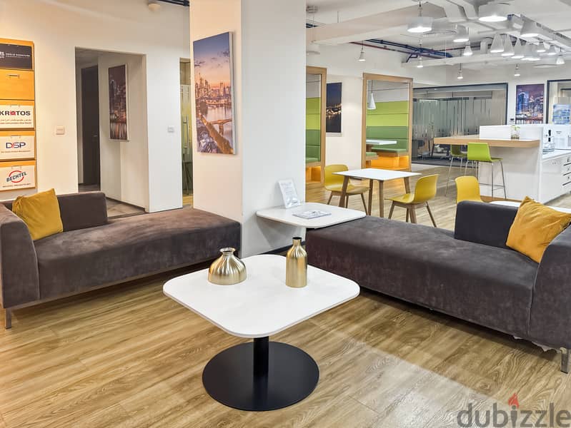 Move into ready-to-use open plan office space for 15 persons in MUSCAT, Hormuz Grand 4