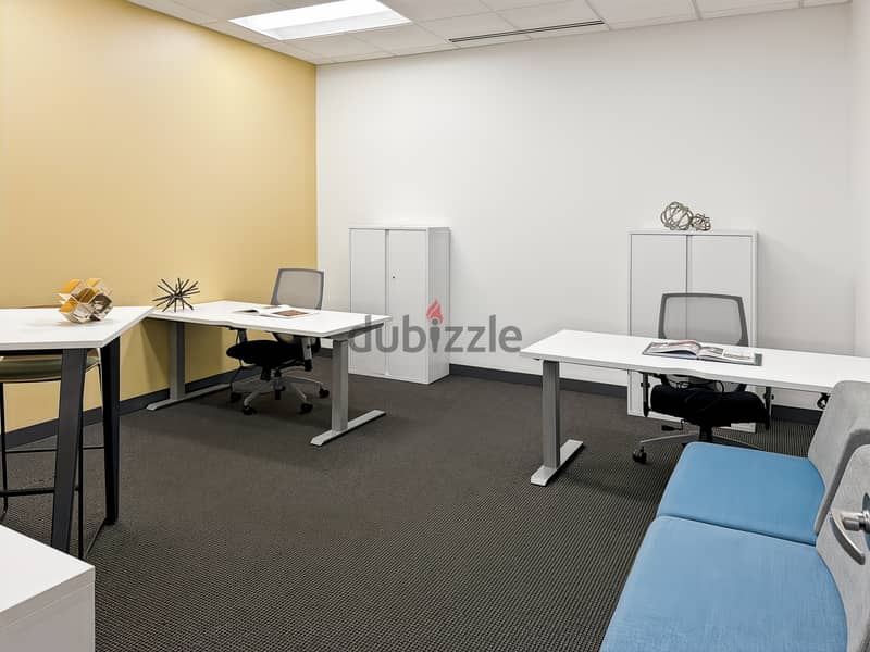 Fully serviced open plan office space for you and your team in Muscat, Pearl Square 9