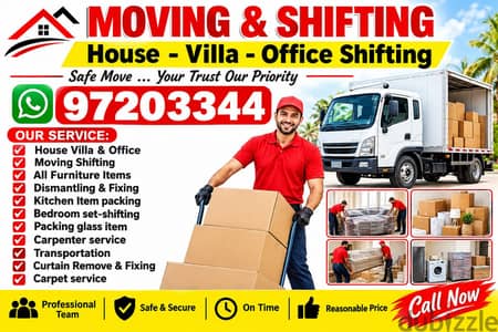 HOUSE SHIFTING " MOVING " PACKING " TRANSPORT " MOVERS "Muscat Movers