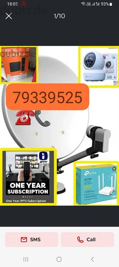 satellite dish antenna technician selling nilsat arbsat Airtel
