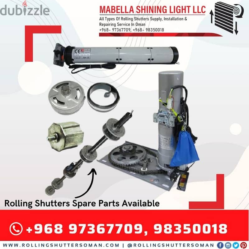 Spare Parts All Types Rolling Shutter Garage Door Industrial Shutter Motor 1