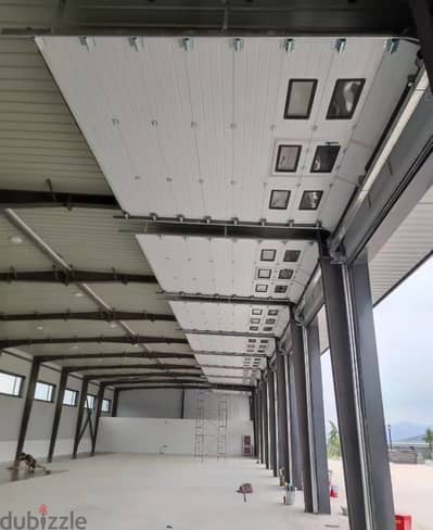 Commercial Sectional Door Operator بولي كربونات (نوع واضح) بولي كربونات (نوع