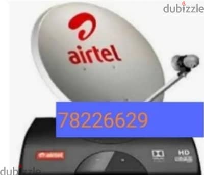 All receiver and Dish antenna installation Airtel ArabSet Nileset