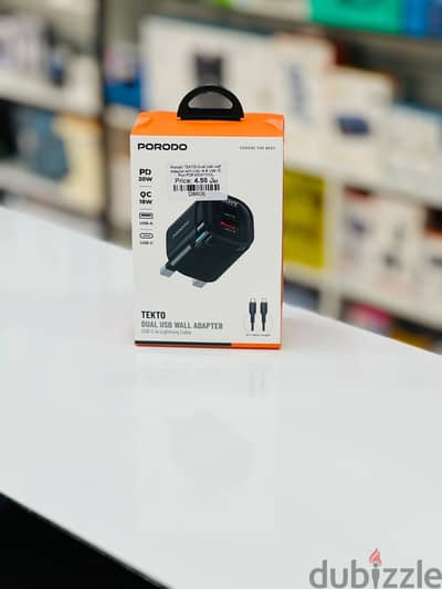 Brand New Porodo Tekto USB Adapter in Oman | Fast Charging
