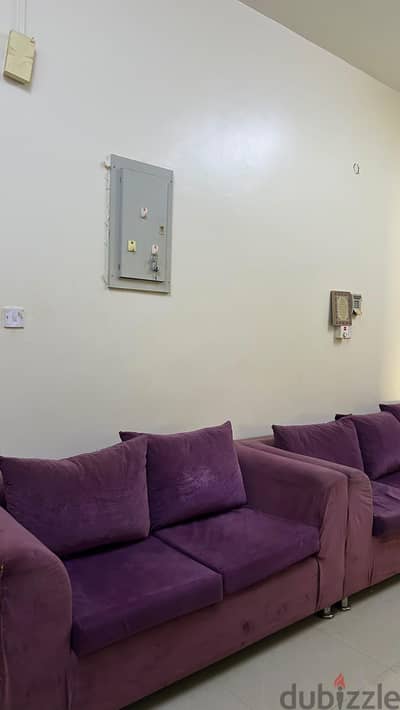 sofa set. . 3 pieces. L shape  8 seater with table