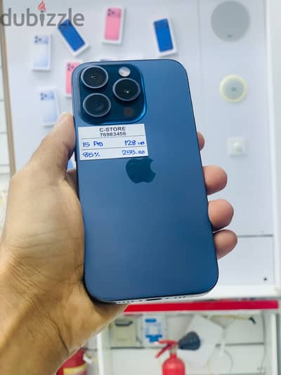 Apple - iPhone 15 Pro -128 GB - Best working ايفون