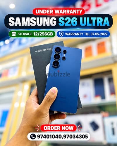Samsung S26 Ultra 12GB Ram 256GB ROM warranty until may 2027