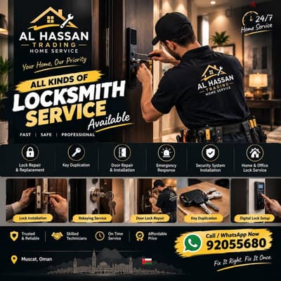 lock door open/door repair/electric lock fix/locksmith/carpenter/