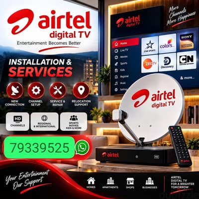 satellite dish antenna technician selling nilsat arbsat Airtel