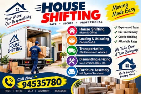 Best Muscat Mover and Packer House shifting office villa store shift
