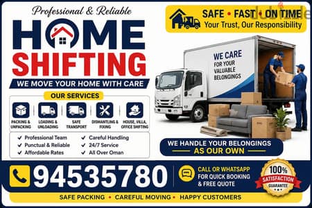 Best Muscat Mover and Packer House shifting office villa store shift