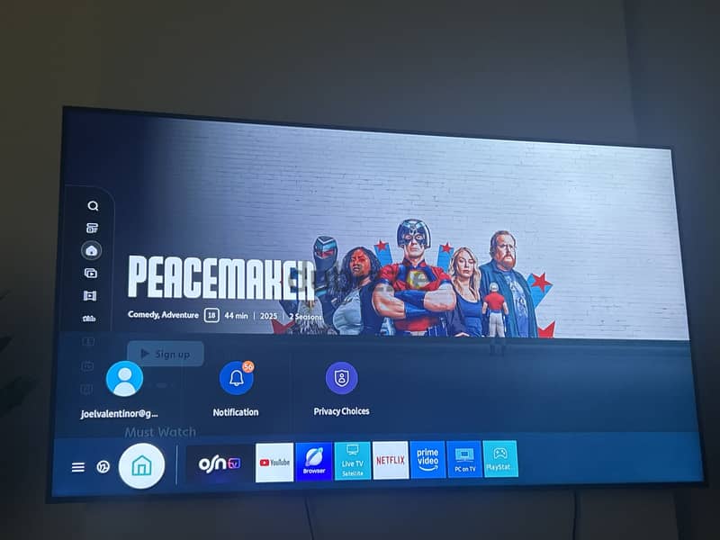 Samsung tv same as new 75 inch 1