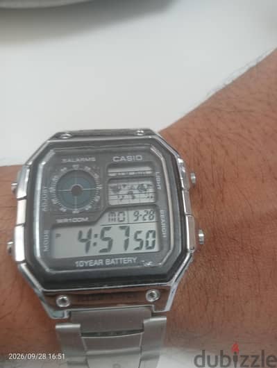 Casio watch and Tissot watch