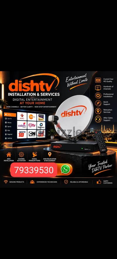 Nilsat arbsat dish TV Airtel All satellite install. My Wan