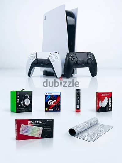 ps5 and kmb and mouse and mouse pad and head set