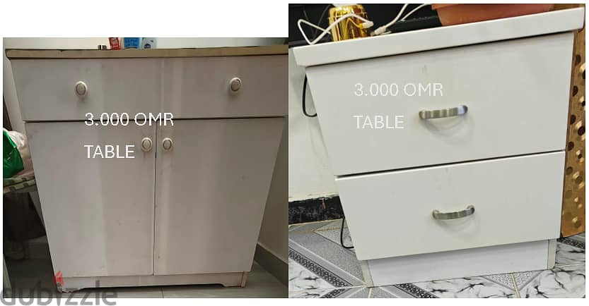 KING SIZE BED , 6 DOOR WARDROPE , CUPBORD, DINING TABLE, TABLE , CHAIR AND DESPENSOR WITH 4 BOTTLE 1