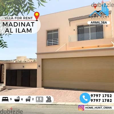 MADINAT AL ILAM | MODERN 4+1 BR VILLA WITH PRIVATE POOL FOR RENT