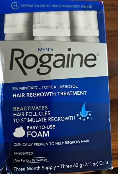 Rogain ( 5% minoxidil) from USA