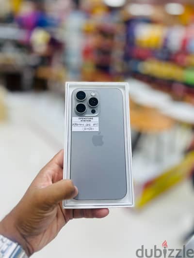 Apple - iPhone 15 Pro Max -256 GB - Box piece- Fine & neat phone ايفون