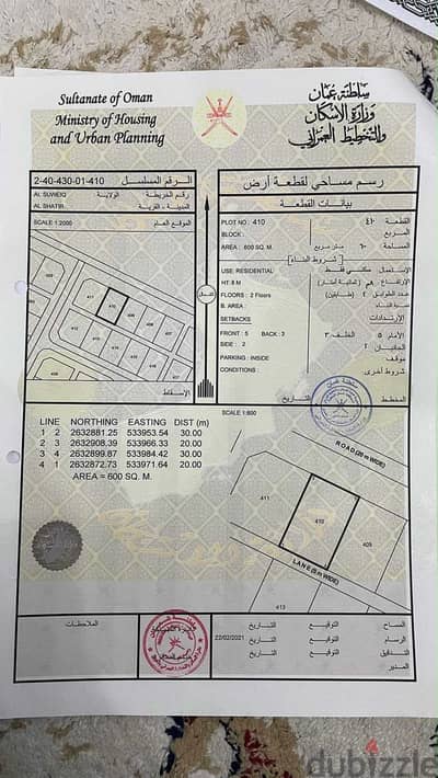 For Sale | Residential Land in Al Shater – Al Suwaiq