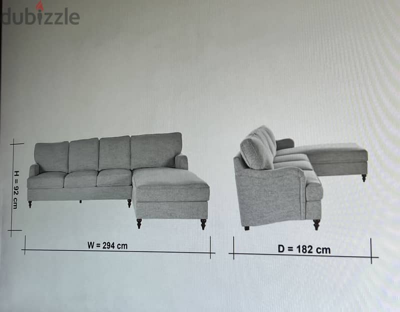 Colombia 4-Seater Fabric Right Corner Sofa 2