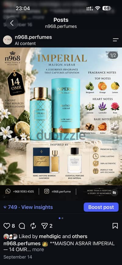 Perfumes Middle eastern