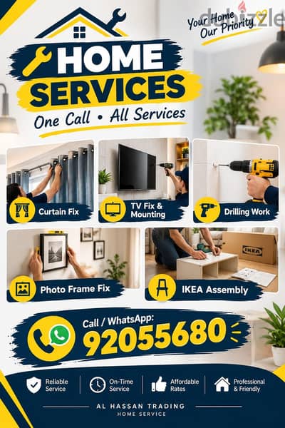 carpenter/furniture,IKEA fix repair/curtain,TV fix in wall/drilling