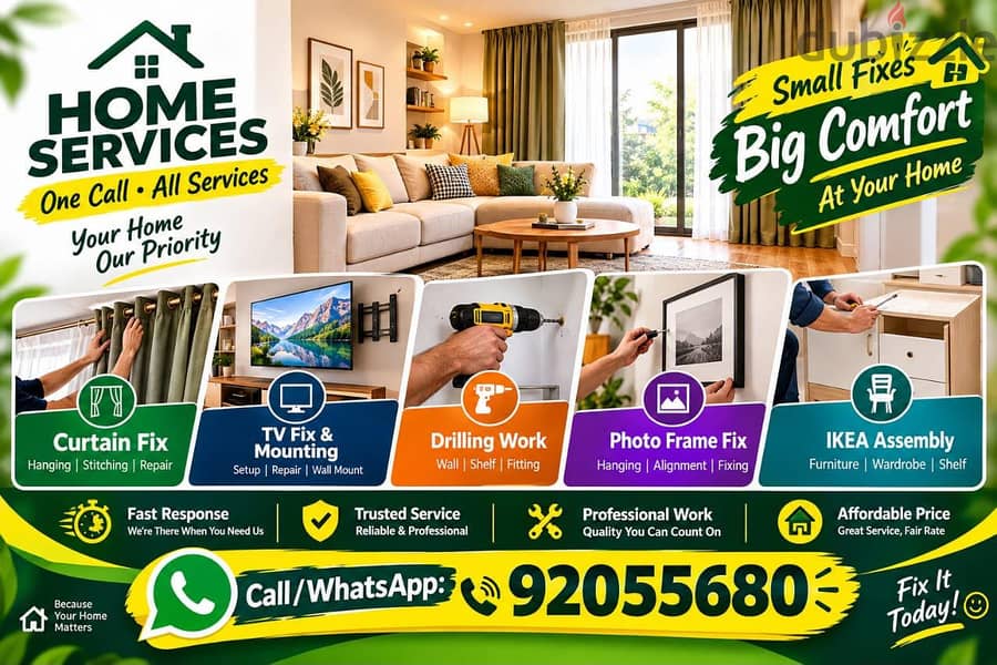 carpenter/plumbing/electrician/door repair all kind home services 1
