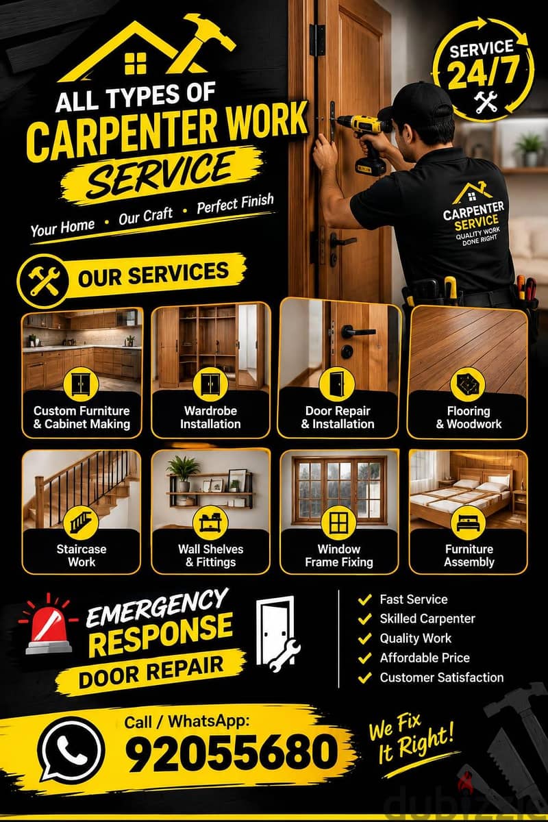 carpenter/furniture,IKEA fix repair/curtain,TV fix in wall/drilling 3