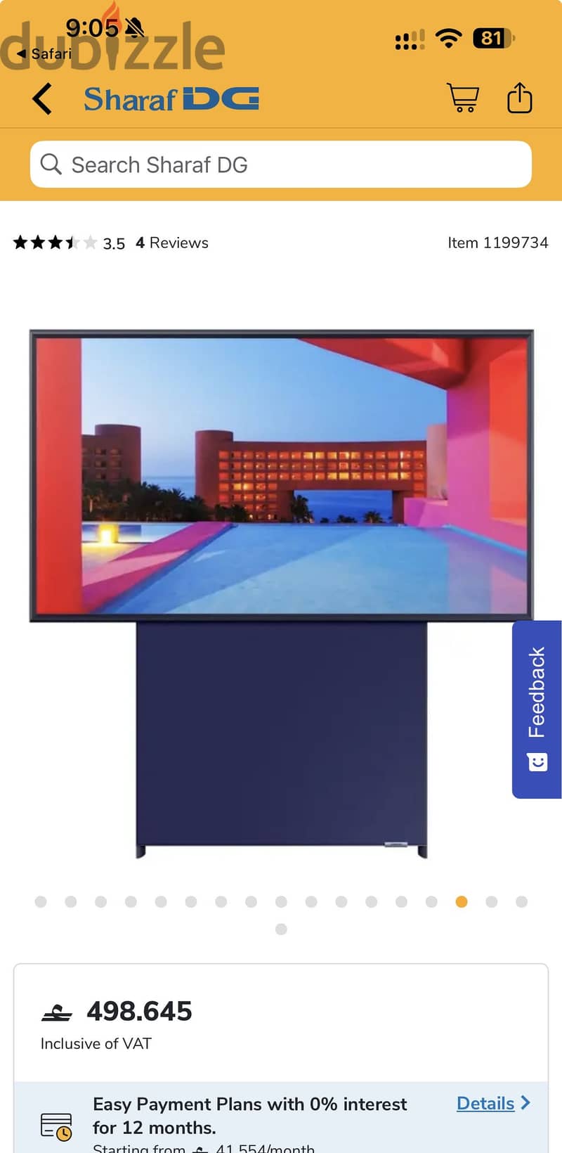 Samsung  Sero 4K QLED Television 43inch 1