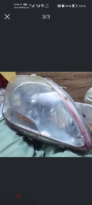 TOYOTA YARIS HEADLIGHT