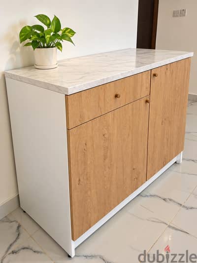 IKEA ENHET Storage Cabinet / Sideboard – Oak & White