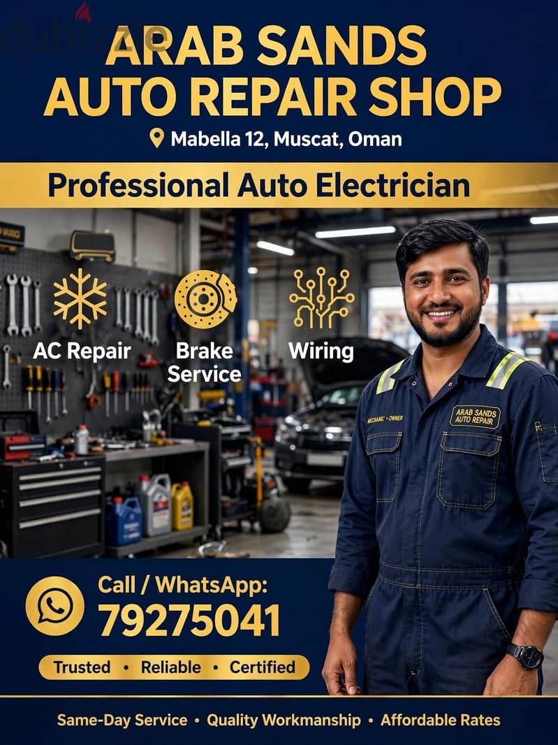 Car Electrician & A/C Specialist Mabella 12 - Arab Sands Auto Repair 2
