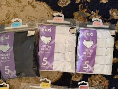 Vests, Underwear age from 2 to 15 years each 1 OMR