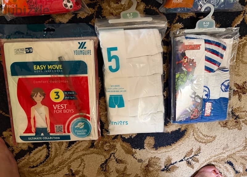 Vests, Underwear age from 2 to 15 years each 1 OMR 1