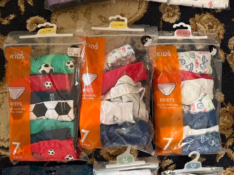 Vests, Underwear age from 2 to 15 years each 1 OMR 2